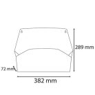 EXACOMPTA Fali rendszerező, 1 rekeszes, fekvő, 38,2x28,9x7,2 cm, EXACOMPTA "Autentik", kékesszürke