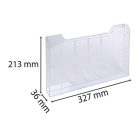 EXACOMPTA Katalógustartó elem, A4, fekvő, EXACOMPTA "Office", áttetsző, dupla