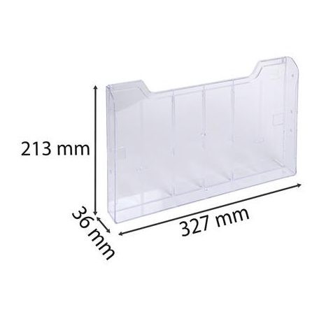 EXACOMPTA Katalógustartó elem, A4, fekvő, EXACOMPTA "Office", áttetsző, dupla