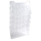 EXACOMPTA Katalógustartó, fali, A4, fekvő, 6 rekeszes, EXACOMPTA "Office", áttetsző