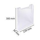 EXACOMPTA Katalógustartó elem, A4, álló, EXACOMPTA "Office", áttetsző, dupla