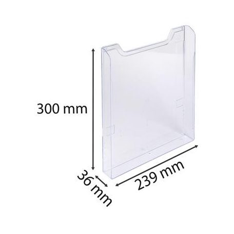 EXACOMPTA Katalógustartó elem, A4, álló, EXACOMPTA "Office", áttetsző, dupla