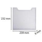 EXACOMPTA Előlap katalógustartóhoz, A4, álló, EXACOMPTA "Office", áttetsző