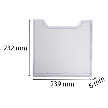 EXACOMPTA Előlap katalógustartóhoz, A4, álló, EXACOMPTA "Office", áttetsző