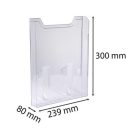 EXACOMPTA Katalógustartó fali elem, A4, álló, EXACOMPTA "Office", áttetsző