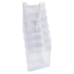   EXACOMPTA Katalógustartó, fali, A4, álló, 6 rekeszes, EXACOMPTA "Office", áttetsző