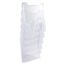 EXACOMPTA Katalógustartó, fali, A4, álló, 6 rekeszes, EXACOMPTA "Office", áttetsző