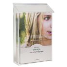 EXACOMPTA Katalógustartó, kültéri, tetővel, A4, álló, EXACOMPTA, áttetsző