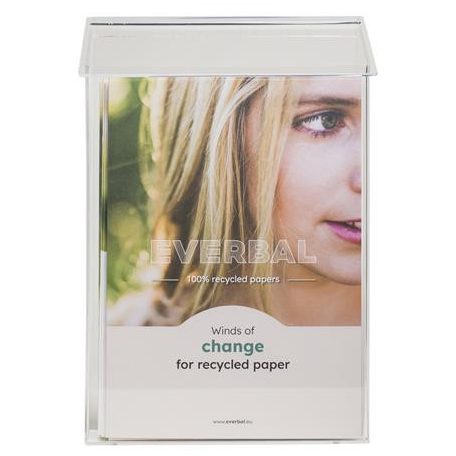 EXACOMPTA Katalógustartó, kültéri, tetővel, A4, álló, EXACOMPTA, áttetsző