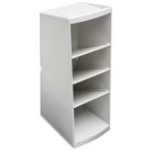 EXACOMPTA Asztali rendező, multifunkciós, 4 rekeszes, 8x23x11 cm, EXACOMPTA "Autentik", fehér