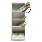 EXACOMPTA Asztali rendező, multifunkciós, 4 rekeszes, 8x23x11 cm, EXACOMPTA "Autentik", fehér