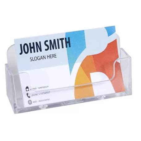 EXACOMPTA Névjegykártya tartó, asztali, EXACOMPTA "Office", áttetsző