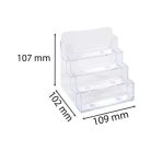 EXACOMPTA Névjegykártya tartó, asztali, 4 rekesz, EXACOMPTA "Office", áttetsző