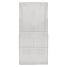 EXACOMPTA Katalógustartó, fali, A4, álló, 3 rekeszes, EXACOMPTA "Office", áttetsző