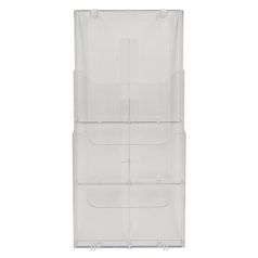   EXACOMPTA Katalógustartó, fali, A4, álló, 3 rekeszes, EXACOMPTA "Office", áttetsző