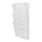 EXACOMPTA Katalógustartó, fali, A4, álló, 3 rekeszes, EXACOMPTA "Office", áttetsző