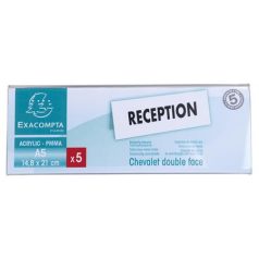EXACOMPTA Névtábla tartó, asztali, A5, EXACOMPTA