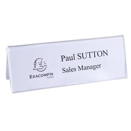 EXACOMPTA Névtábla tartó, asztali, A5, EXACOMPTA