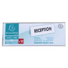 EXACOMPTA Névtábla tartó, asztali, A6, EXACOMPTA