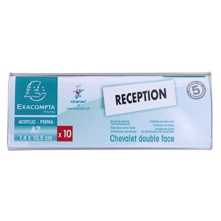 EXACOMPTA Névtábla tartó, asztali, A7, EXACOMPTA