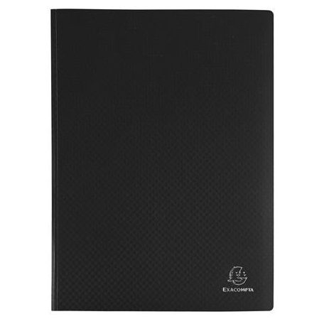 EXACOMPTA Bemutatómappa, 30 zsebes, A4, EXACOMPTA "Opak", fekete