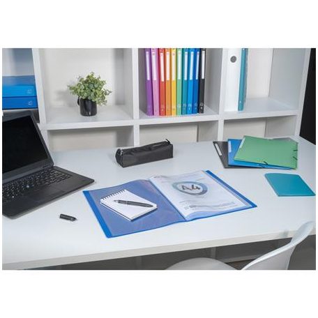 EXACOMPTA Bemutatómappa, 30 zsebes, A4, EXACOMPTA "Opak", kék