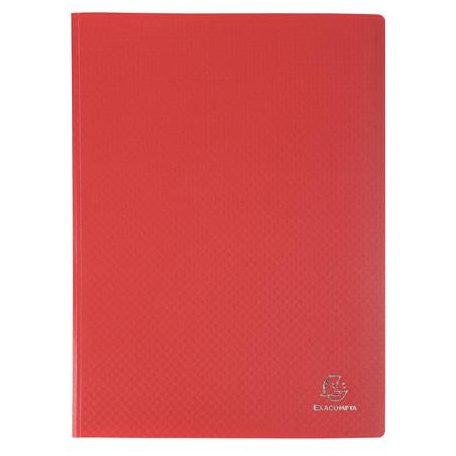 EXACOMPTA Bemutatómappa, 30 zsebes, A4, EXACOMPTA "Opak", piros