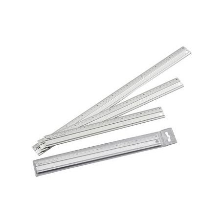 FOLIA Vonalzó, aluminium, csúszásgátlós, 50 cm, FOLIA