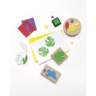 FOLIA Moosgumi, öntapadó, 20x29 cm, 7 lap, FOLIA "Basic", 7 különböző szín