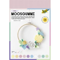   FOLIA Moosgumi, 20x29 cm, 10 lap, FOLIA "Pastel", 10 különböző pasztel szín