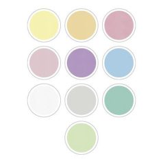   FOLIA Moosgumi, 20x29 cm, 10 lap, FOLIA "Pastel", 10 különböző pasztel szín