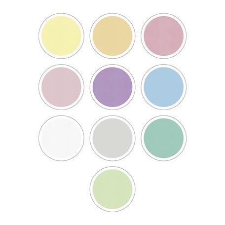 FOLIA Moosgumi, 20x29 cm, 10 lap, FOLIA "Pastel", 10 különböző pasztel szín