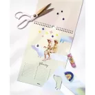 FOLIA Falinaptár, kreatív, A4, 190 g, 13 oldal, FOLIA, egyedi fotós, szivárvány