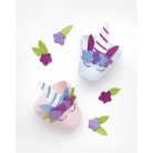 FOLIA Moosgumi, öntapadó, csillámos, 20x29 cm, 5 lap, FOLIA "Magic", 5 különböző szín