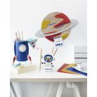 FOLIA Moosgumi, öntapadó, csillámos, 20x29 cm, 5 lap, FOLIA "Basic", 5 különböző szín