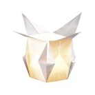 FOLIA Origami papír, lámpáshoz, 30x30 cm, 80 g, 12 lap, FOLIA, fehér