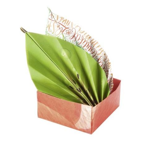 FOLIA Origami papír, 15x15 cm, 80 g, 50 lap, FOLIA "Tropical", 10 különböző minta
