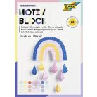 FOLIA Dekorkarton, 2 oldalas, 24x34 cm, 270 g, 20 lap, FOLIA "Basic Rainbow", 20 különböző minta