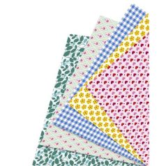   FOLIA Origami papír, 15x15 cm, 80 g, 50 lap, FOLIA "Sweet", 5 különböző minta