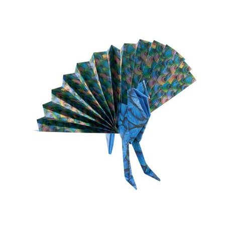FOLIA Origami papír, 15x15 cm, 80 g, 50 lap, FOLIA "Wildlife", 10 különböző minta