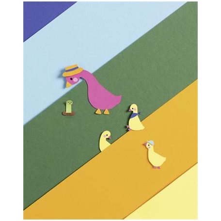 FOLIA Dekorkarton, 2 oldalas, A3, 300 g, 10 lap, FOLIA, „Basic”, vegyes színek