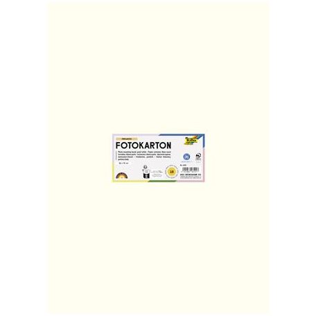 FOLIA Dekorkarton, 2 oldalas, 50x70 cm, 300 g, 10 lap, FOLIA, gyöngyfehér