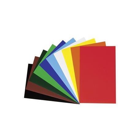 FOLIA Dekorkarton, 2 oldalas, 50x70 cm, 300 g, 10 lap, FOLIA, vegyes színek