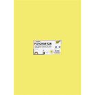 FOLIA Dekorkarton, 2 oldalas, 50x70 cm, 300 g, 10 lap, FOLIA, citromsárga