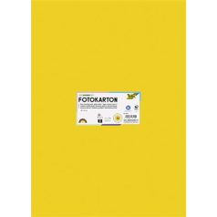   FOLIA Dekorkarton, 2 oldalas, 50x70 cm, 300 g, 10 lap, FOLIA, aranysárga