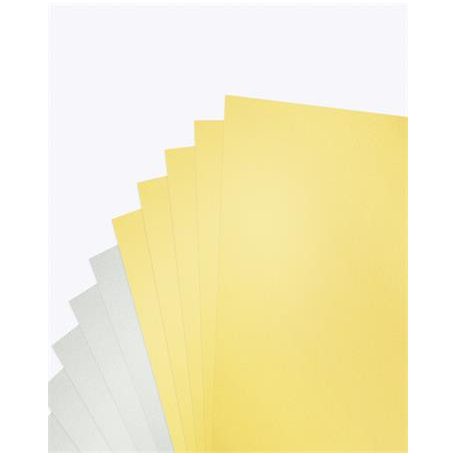 FOLIA Dekorkarton tömb, A4, 300 g, 10 lap, FOLIA, arany-ezüst