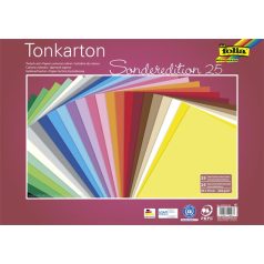   FOLIA Dekorkarton, 2 oldalas, 50x70cm, 220 g, 25 lap, FOLIA, vegyes színek