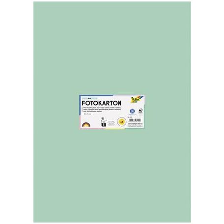 FOLIA Dekorkarton, 2 oldalas, 50x70 cm, 300 g, 10 lap, FOLIA, menta