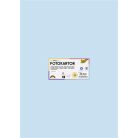 FOLIA Dekorkarton, 2 oldalas, 50x70 cm, 300 g, 10 lap, FOLIA, jégkék