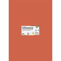   FOLIA Dekorkarton, 2 oldalas, 50x70 cm, 300 g, 10 lap, FOLIA, narancssárga